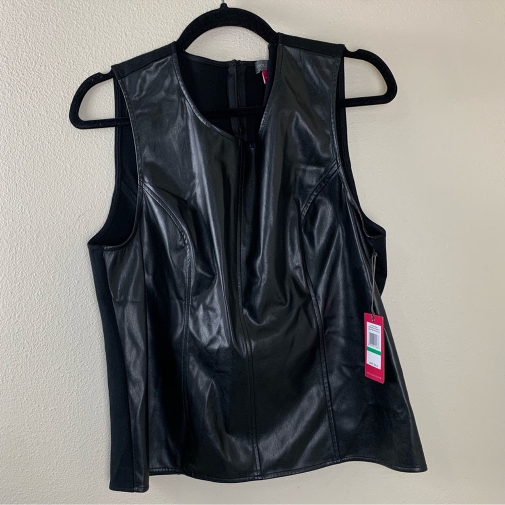 Vince Camuto Tank Top Vest size Large Black NWT